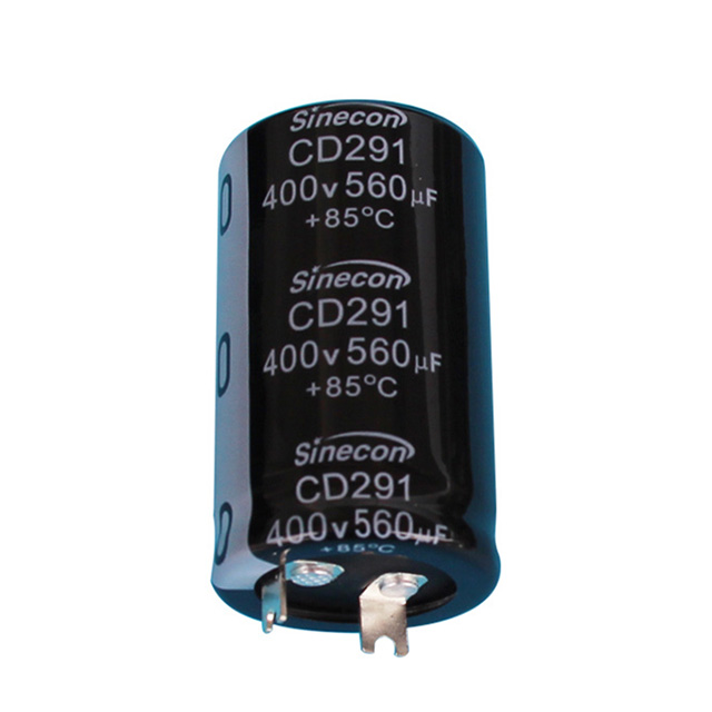 CD291 colder-tab, snap-in aluminium electrolytic capacitor CD291 colder-tab, snap-in aluminium electrolytic capacitor