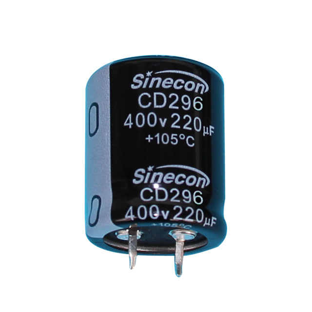 CD296 การรั่วไหลต่ำ, ตัวเก็บประจุอิเล็กโทรไลต์อลูมิเนียมที่ทนต่อสายฟ้า CD296 การรั่วไหลต่ำ, ตัวเก็บประจุอิเล็กโทรไลต์อลูมิเนียมที่ทนต่อสายฟ้า